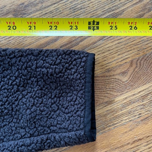 SOLD Patagonia Black Sherpa Fleece Zip Up Jacket Top   Mens Size Large - Picture 9 of 9